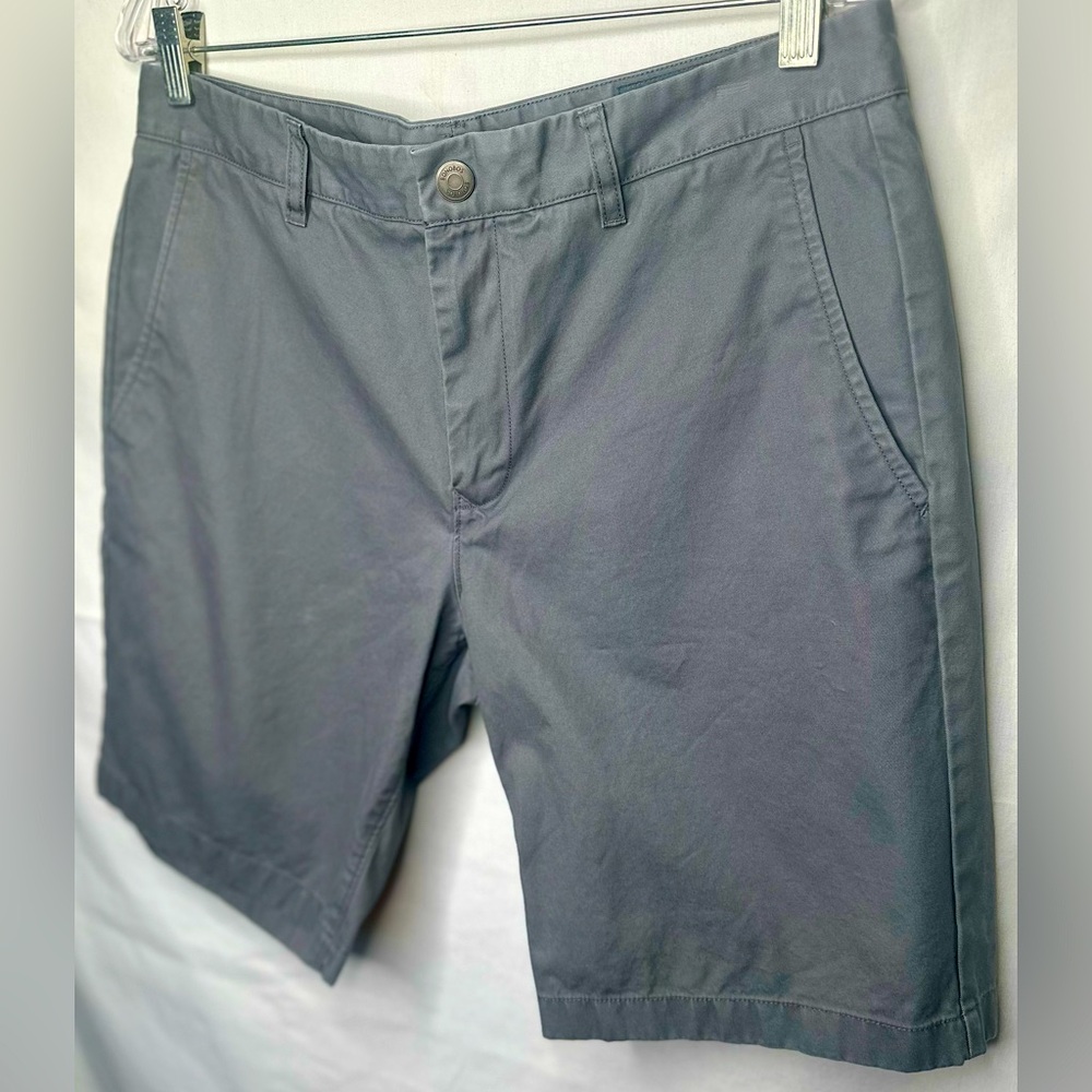BONOBOS Men’s Washed Chino Shorts Gray 9" Inseam; SIZE 34